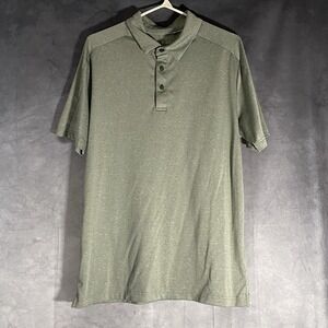 Sligo Golf Polo Grey Short Sleeve M Lightweight Breathable Activewear